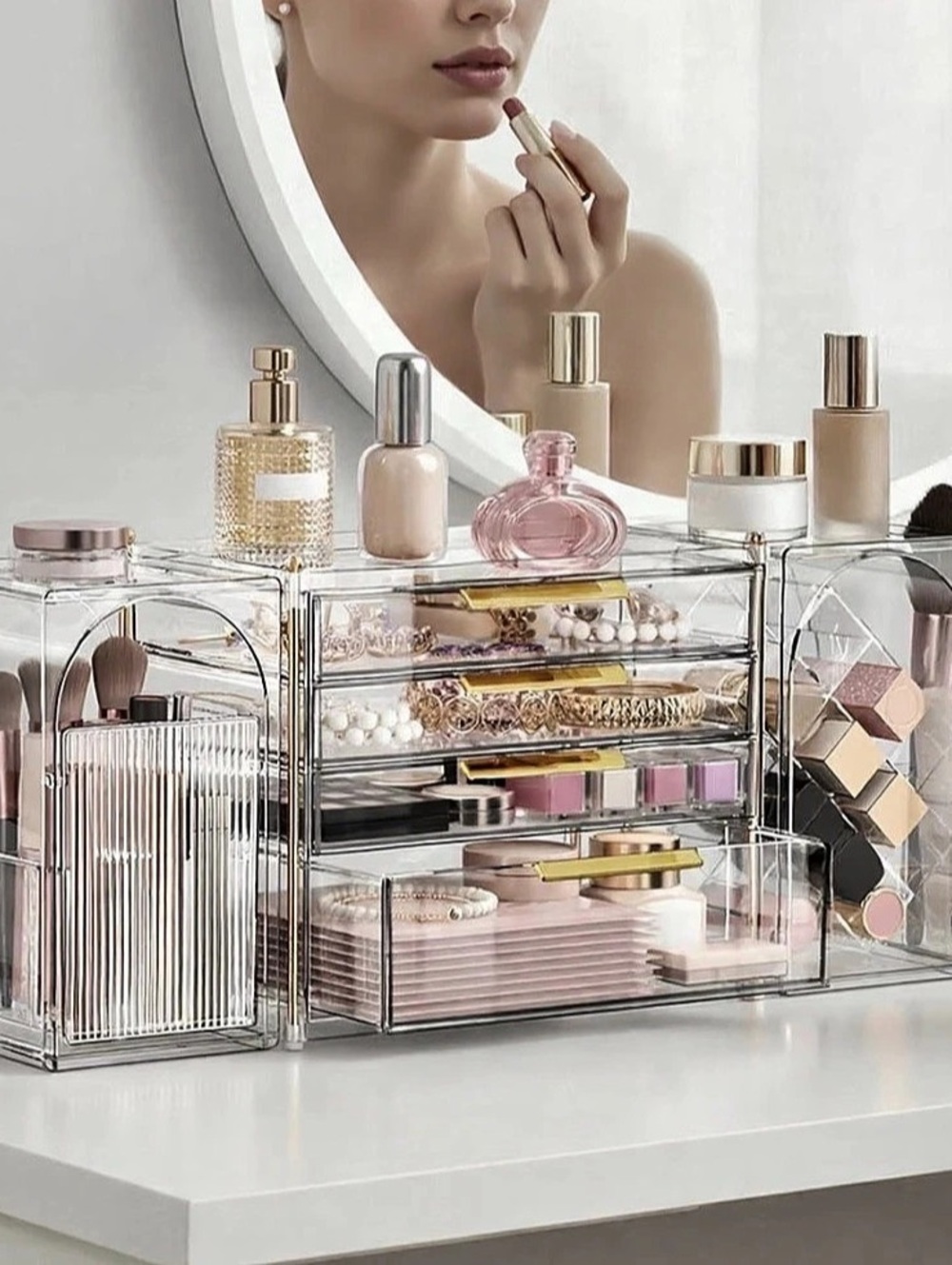 Clear Acrylic Makeup Organizer